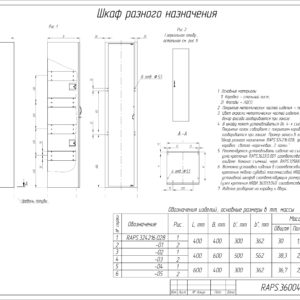 ШКАФ РАЗНОГО НАЗНАЧЕНИЯ RAPS.